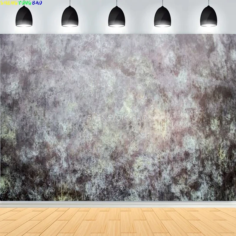 Retro Rough Mottled Texture Grungy Wall Photography Backdrops Abstract Rustic Cement Old Metal Worn Photo Background ER-04