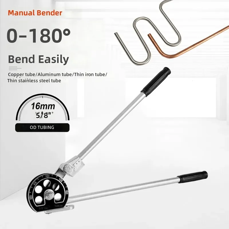 16mm 5/8 Inch Universal Lever Tube Bender Copper Aluminum Thin Wall Stainless Steel Pipe Bending Tool Metric British Manual