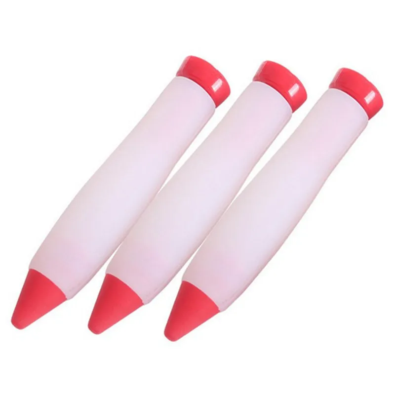 1 Piece Hot Sale  Cake Cookie Pastry Cream Chocolate Decorating Syringe Silicone Plate Paint Pen paint for cakes