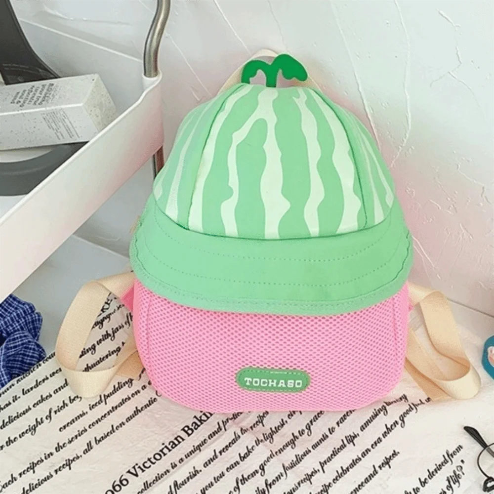 Saco de armazenamento morango crianças mochila pano frutas dos desenhos animados daypack ombros duplos grande capacidade estudantes saco escolar viagem