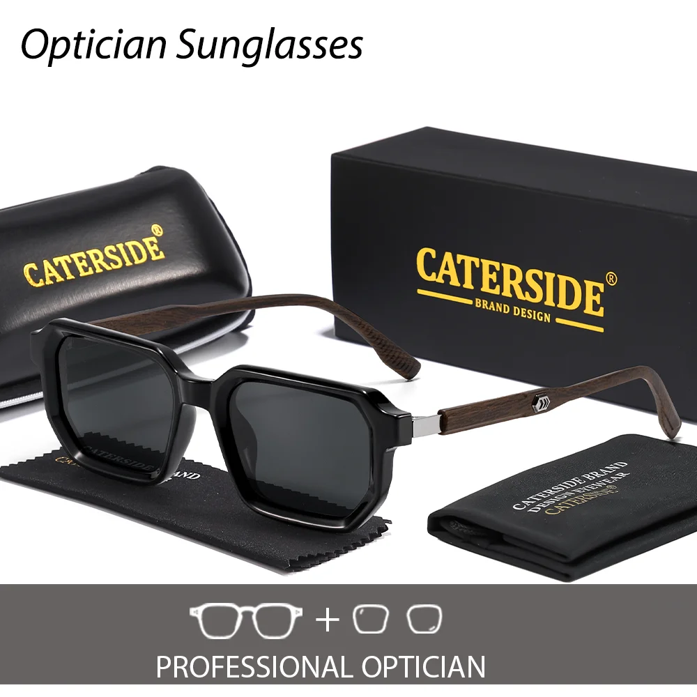 CATERSIDE جديد الرجال الرياضة النظارات الشمسية البصرية الاستقطاب مربع العدسات وصفة طبية نظارات المرأة تسلق الجبال نظارات UV400