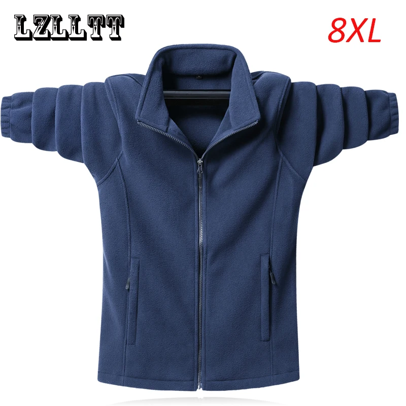 

Men Spring Autumn Winter Warm Jacket Coats Men Fleece Jacket Coat Male Soft Outerwear Casual Fashion Jacket Coats Large Size 8XL