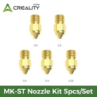 Creality 5Pcs/Set MK-HF Nozzle Kit MK-ST Mix Size for Ender 3 S1 Ender-3S1 PRO Cr-6 SE Ender3 Series 3D Printer Parts