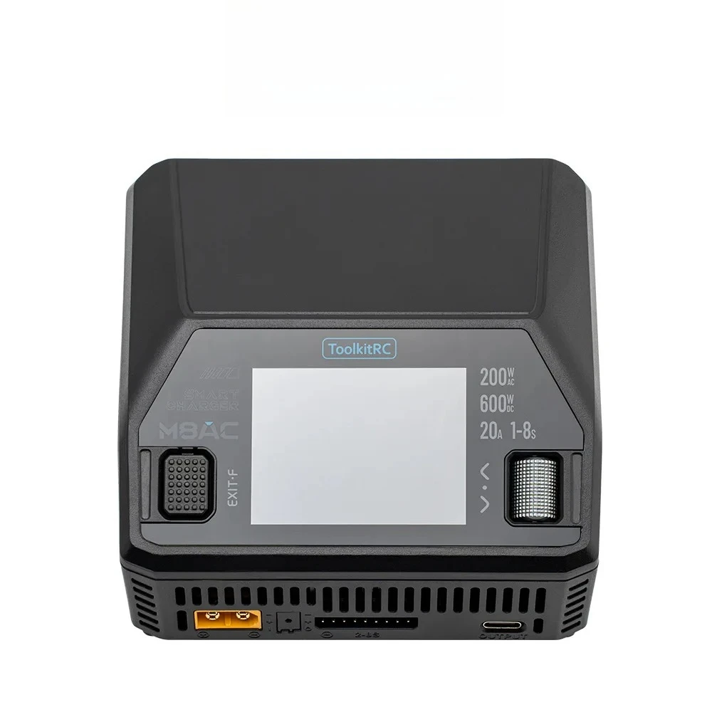 2025 gran oferta ToolkitRC M8AC cargador equilibrado multifuncional AC200WDC600W @ 20A carga rápida 65W 8S