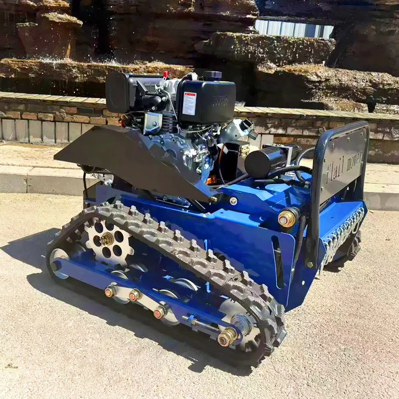 Customized Household small flail Remote control lawn mower Self-propelled intelligent weeding robot Euro 5 emission standard