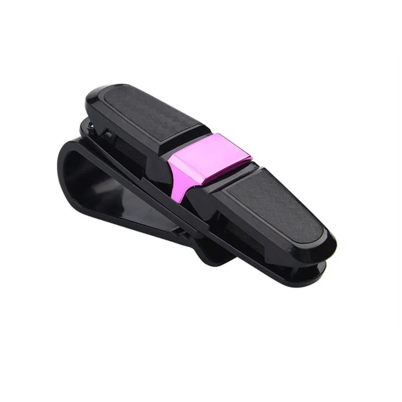 حافظة نظارات السيارة العالمية حاجب الشمس للسيارة حامل النظارات الشمسية مشبك بطاقة تذكرة حامل النظارات ملحقات السيارات الداخلية