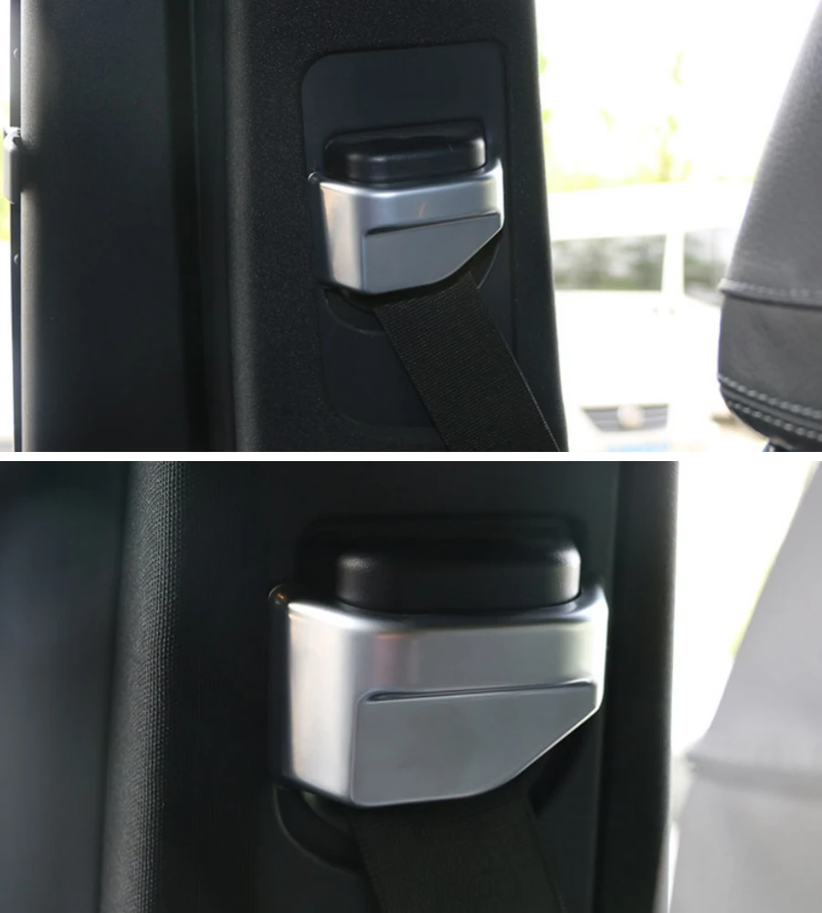

Seat Belt Buckle Cover Trim Matte Silver 2PCS/SET For Mercedes-Benz Vito W447 2014 - 2022 Interior Accessories
