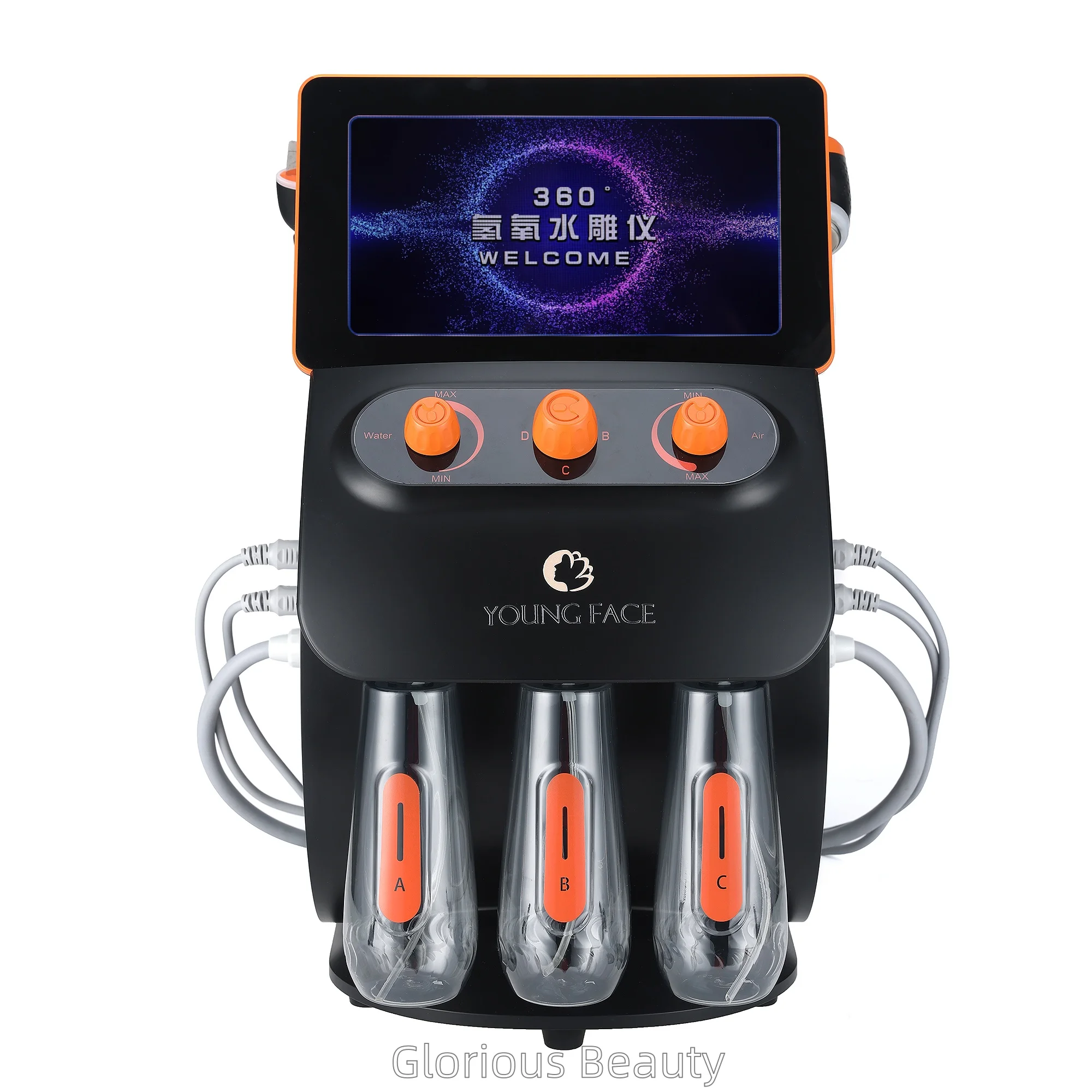 2025new multifunctional 6 in 1 Cleansing rejuvenating instrument toRemove blackheads H2O2Care instrument skinCare smallBubble