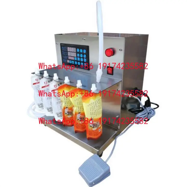 Small Automatic Doypack Bag Stand Up Pouch Packaging Soap Detergent Oil Juice Ketchup Paste Sauce Filling Liquid Packing Machine