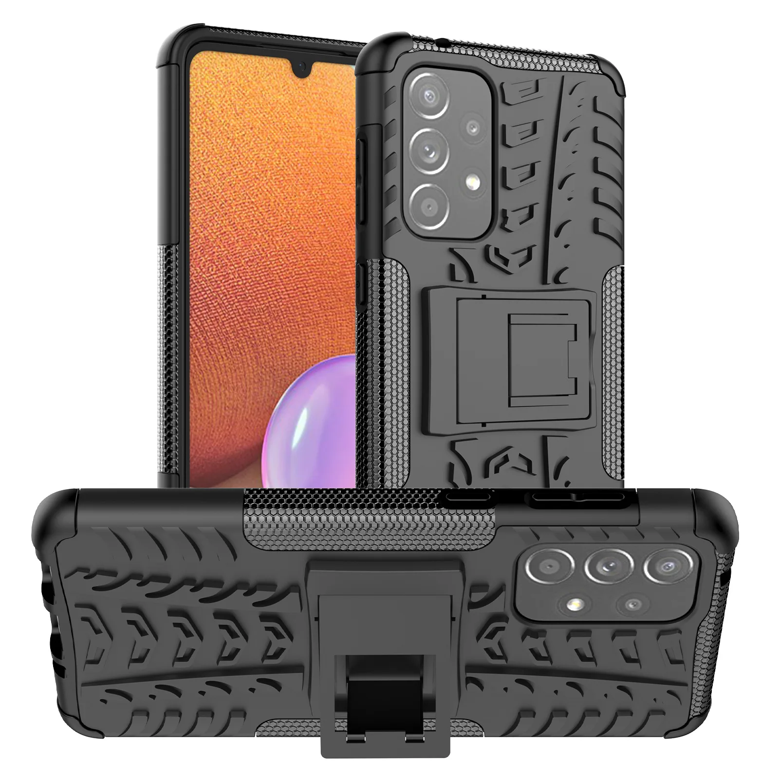 

Dazzle kickstand Phone case For Samsung Galaxy A33 Anti-knock Armor Back Cover For Galaxy A33 Capa Funda coque