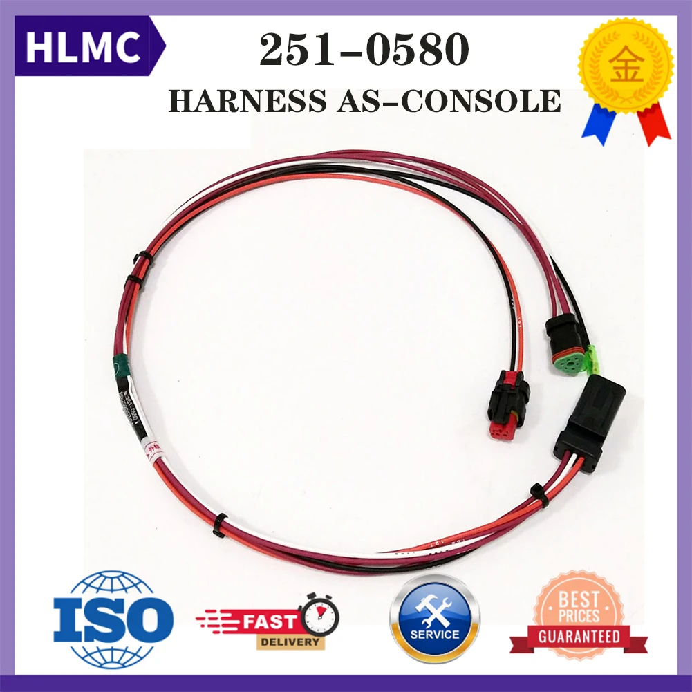 

Excavator Parts E311D 312D 313D 315D 318D 320D 323D 324D 325D 326D 330D Left Console Line Wiring Harness 251-0580 2510580