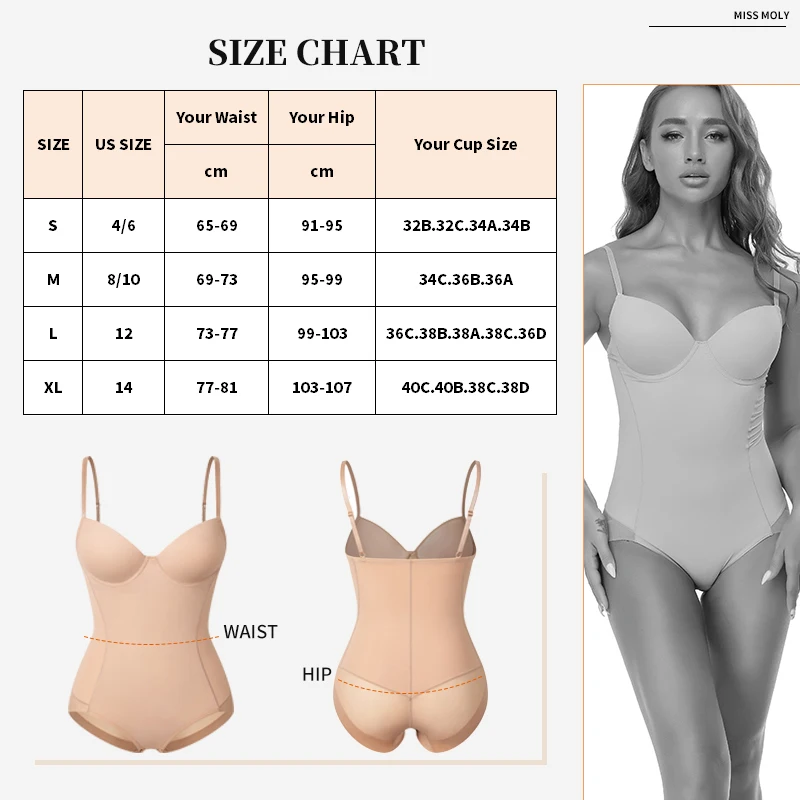 Shapewear Bodysuit for Women Tummy Control Butt Lifter Panties Waist Trainer Stomach Body Shaper Slimming Underwear Girdles