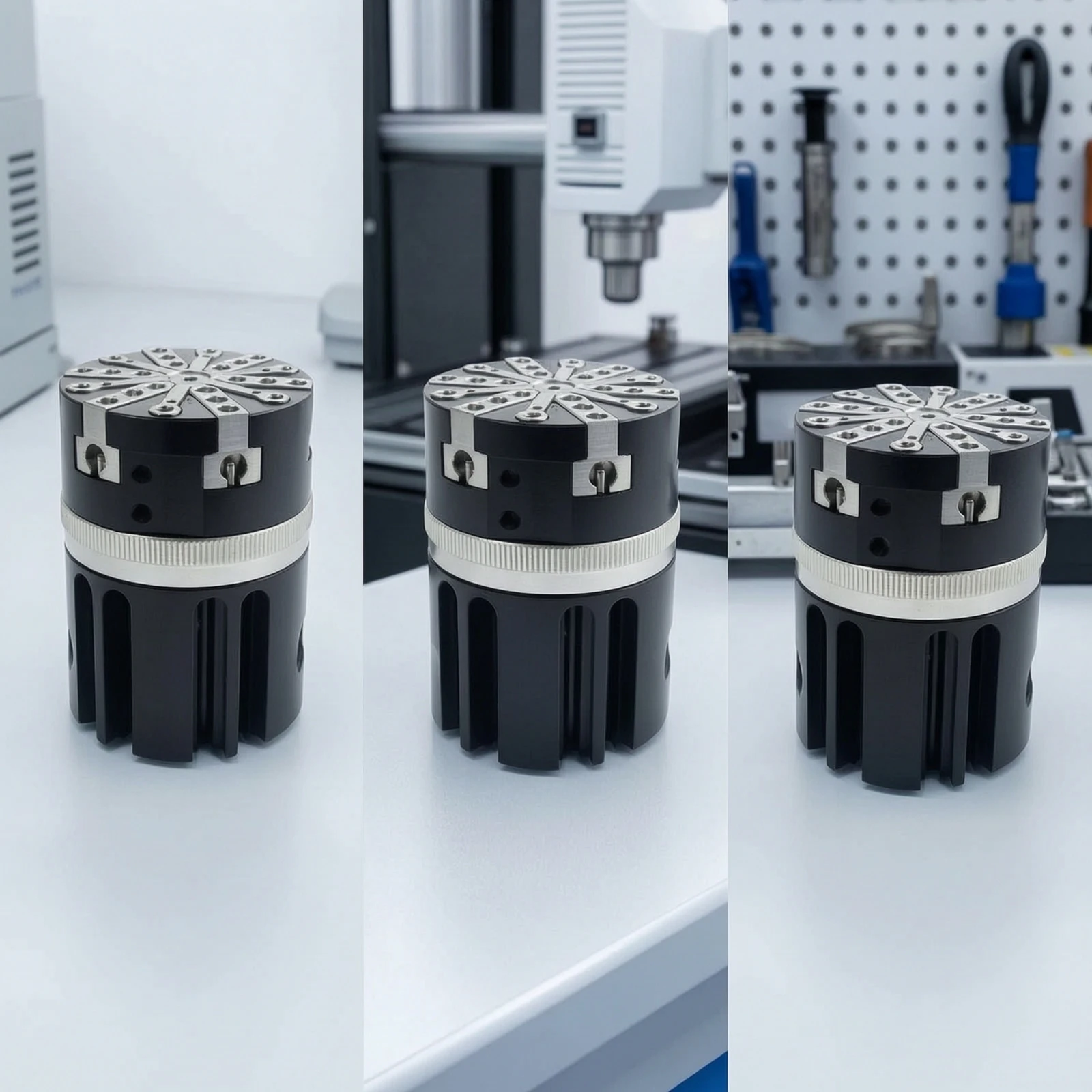 O-Sealing Ring Assembly Gripper Cylinder Pneumatic Gripper with Six-Jaw Claw Precision Compact for Automation Engineers view 6
