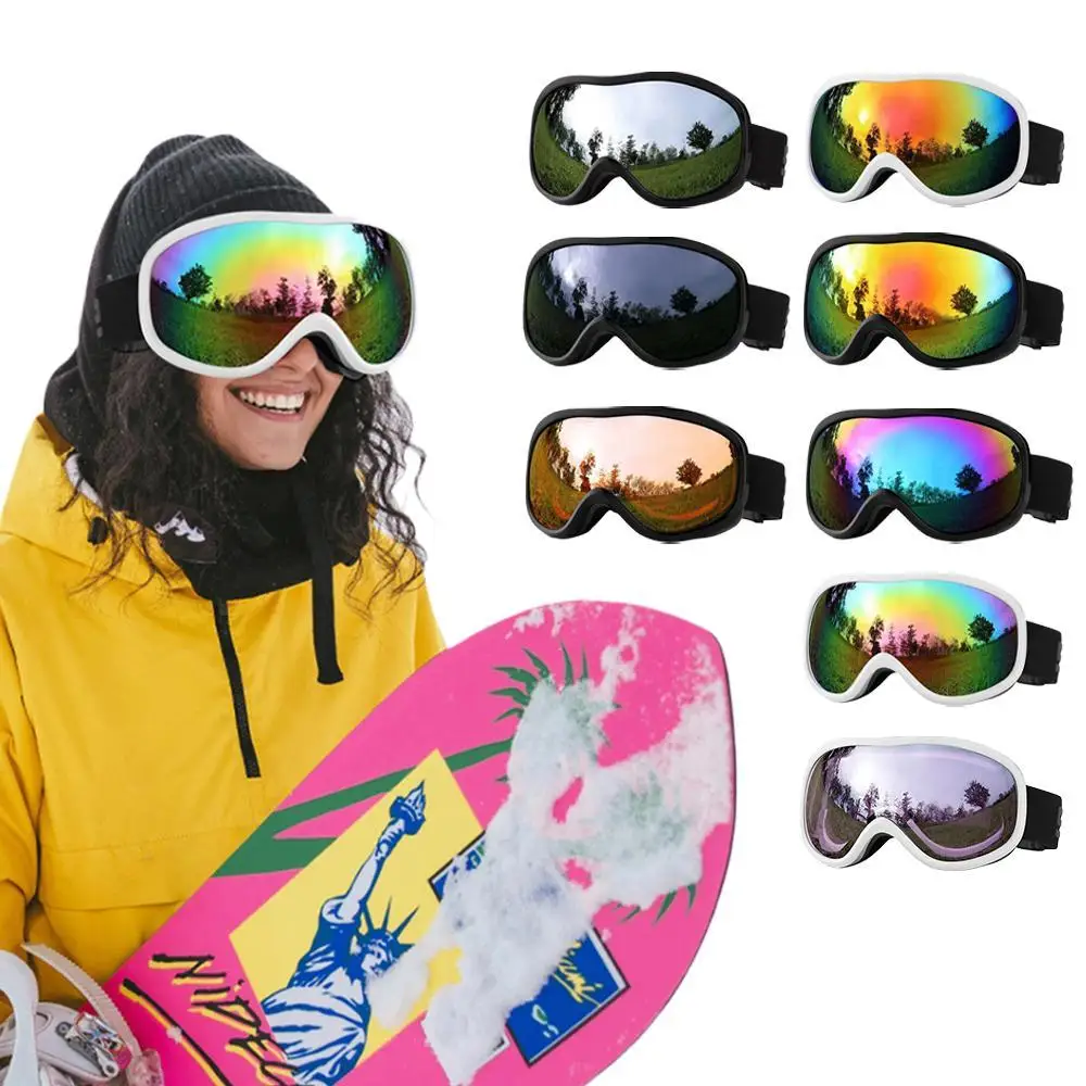 

Лыжные очки, очки для сноуборда для мужчин, женщин, взрослых, молодежи, солнцезащитные очки OTG/100% защита от ультрафиолета/защита от запотевания/широкого зрения