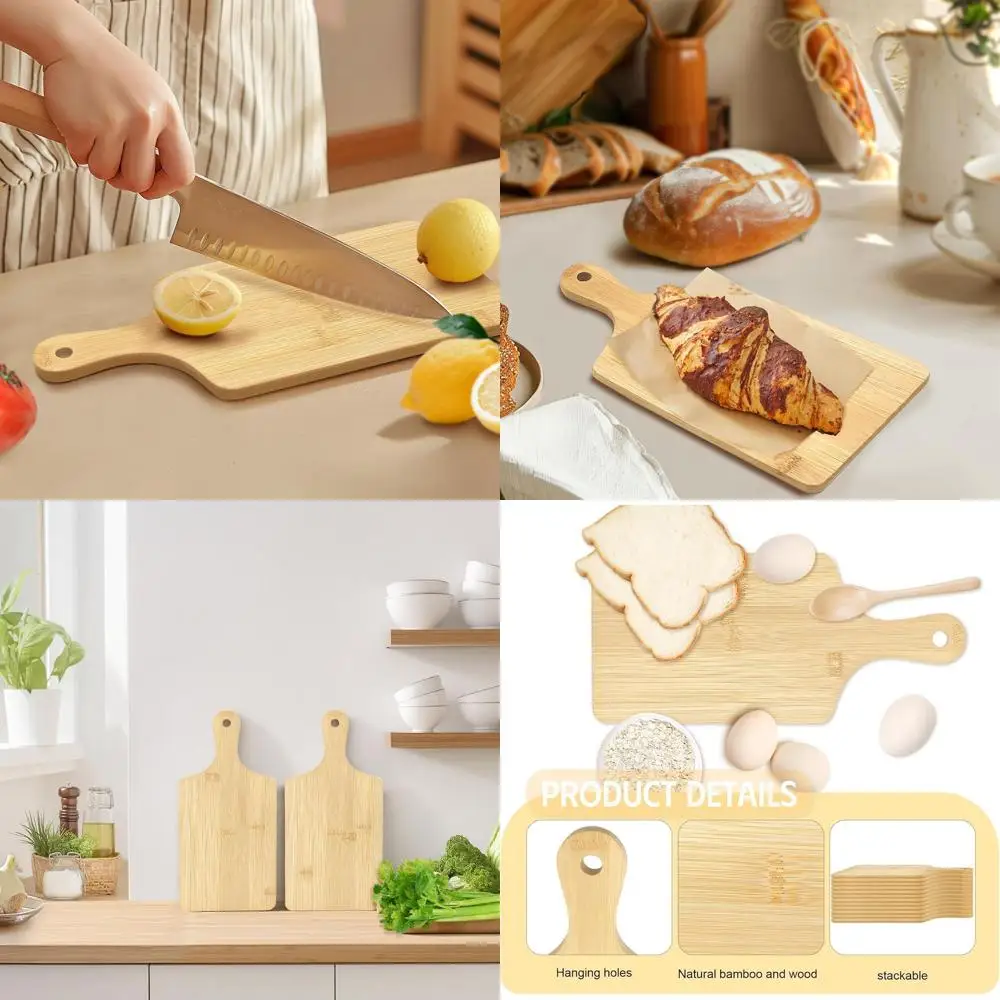 

Набор из 25 бамбуковых разделочных досок 11 x 5 дюймов - Гравированные доски для сервировки, закусок и индивидуальных подарков на День матери