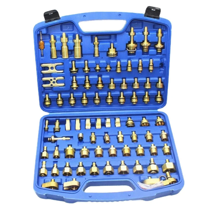 56pcs Car Leak Detection Vehicle Excavator Auto Repair Tool Air Conditioner Leak Detector Air Conditioner Compressor Condenser