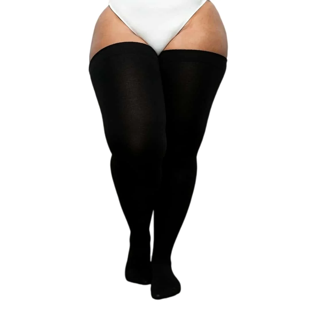 

Women's Thigh High Long Socks Plus Size Over Knee Warm Leg Warmers Stretchy Soft Boot Socks Knee High Stockings for Woman XXXXXL