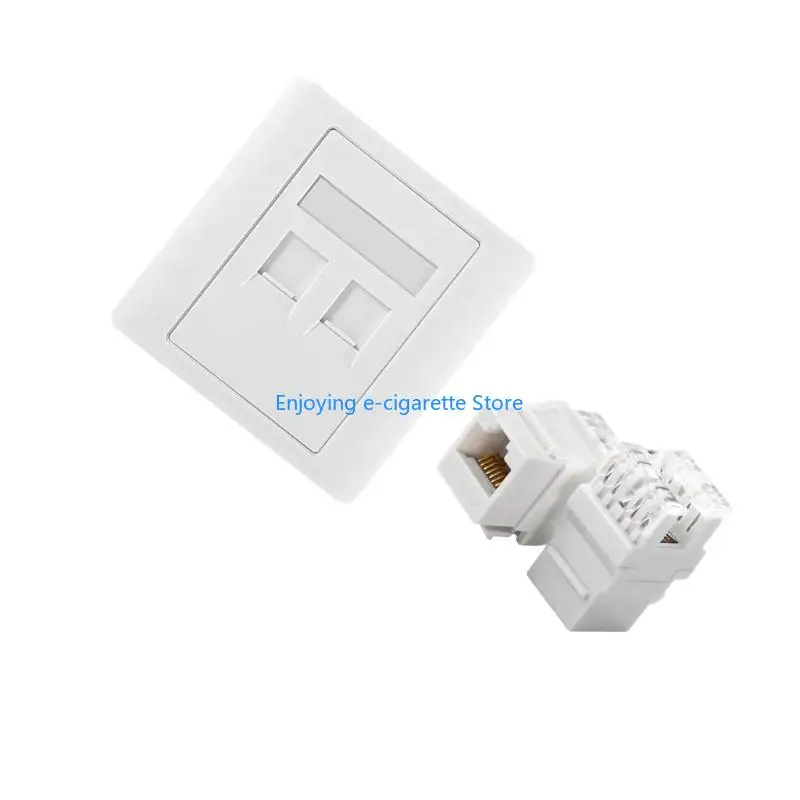 86 Typ 4 Port Ethernet Wandplatte Ersatz Extrudierte Draht Buchse Zubehör Y4QF – Detail 9