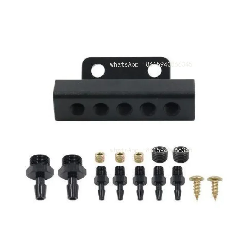 Turbo Escape Relief Valve for Automotive, 5-Port Adapter for Vacuum Admission Collector, Vacuum Collector