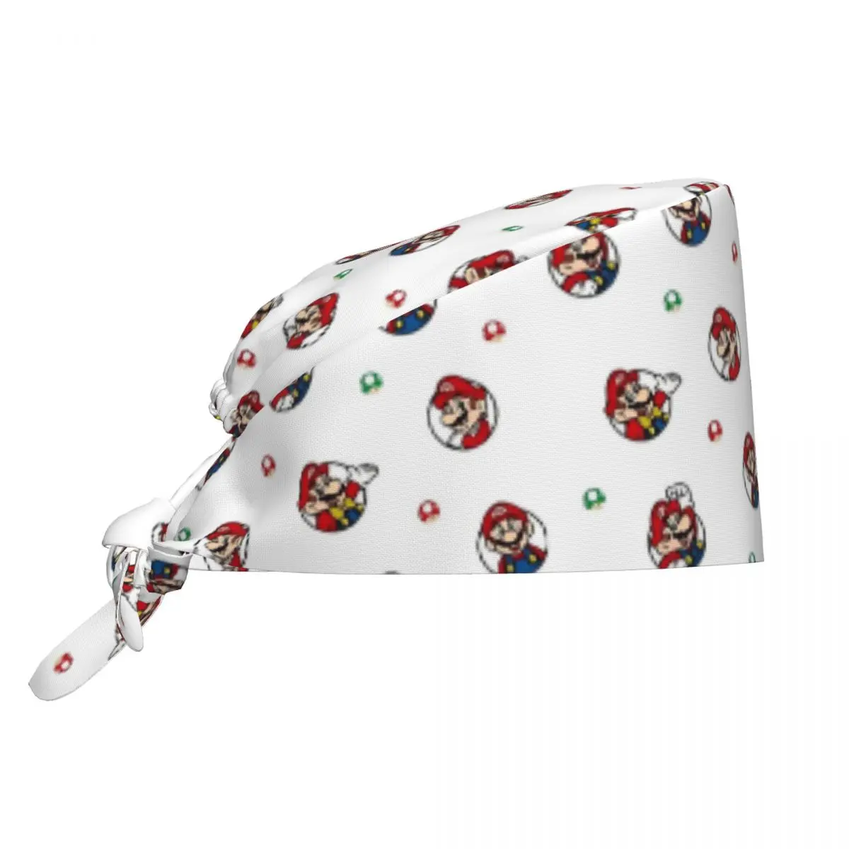 Ma-rios juego dibujos animados enfermera cuidado gorras quirúrgicas mascota cuidado agencia veterinario gorras de trabajo médico sombrero Vintage Unisex     Gorros de exfoliación