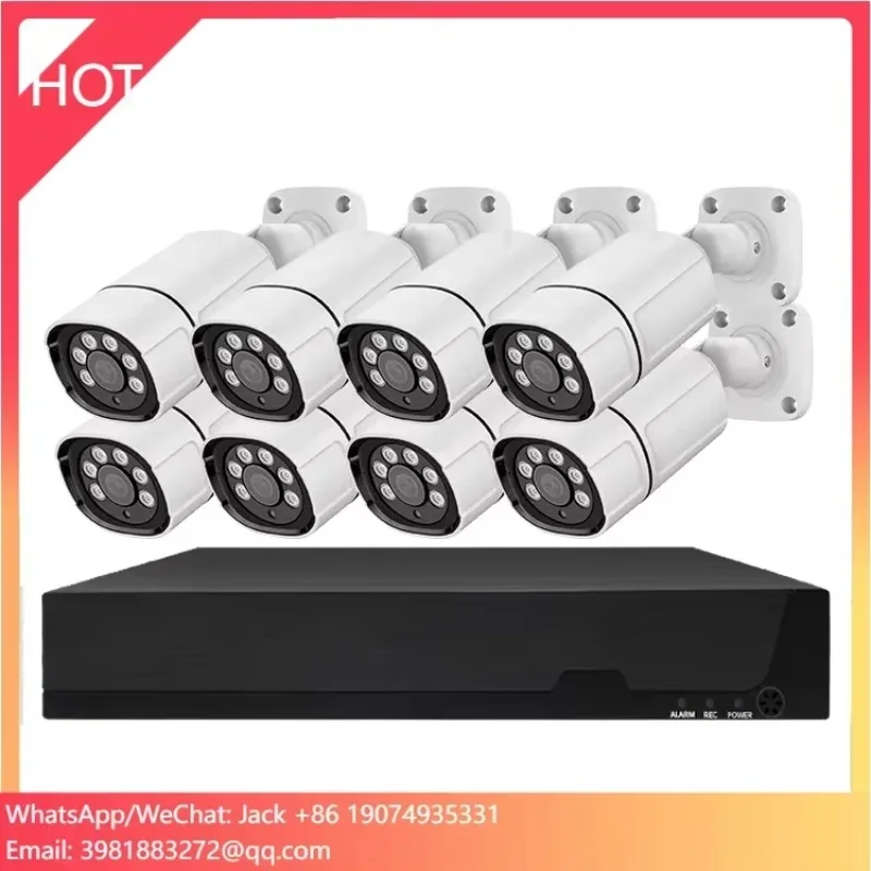 XMEye 4mp 5mp 8mp 8CH cámara CCTV POE H.265 2k 4k 8 canales Ai Smart Hd Ip cámara POE Nvr Kit sistema de cámaras Cctv de seguridad para el hogar