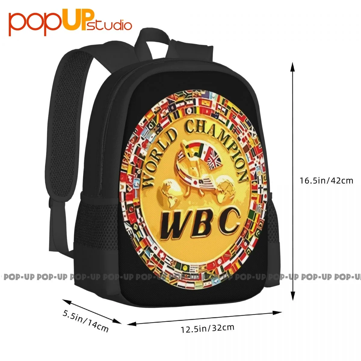 Wbc Boxing Championship Backpack Large Capacity Newest Portable Storage Bag School Sport Bag