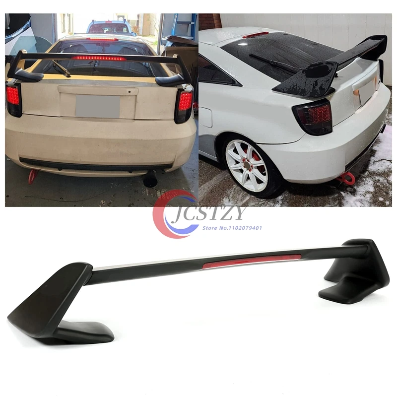 For TOYOTA CELICA Rear TRUNK SPOILER 2000-2005 WITH LED LIGHTS High Quality ABS Plastic Car Spoiler Trunk Boot Wing Spoiler - view 4