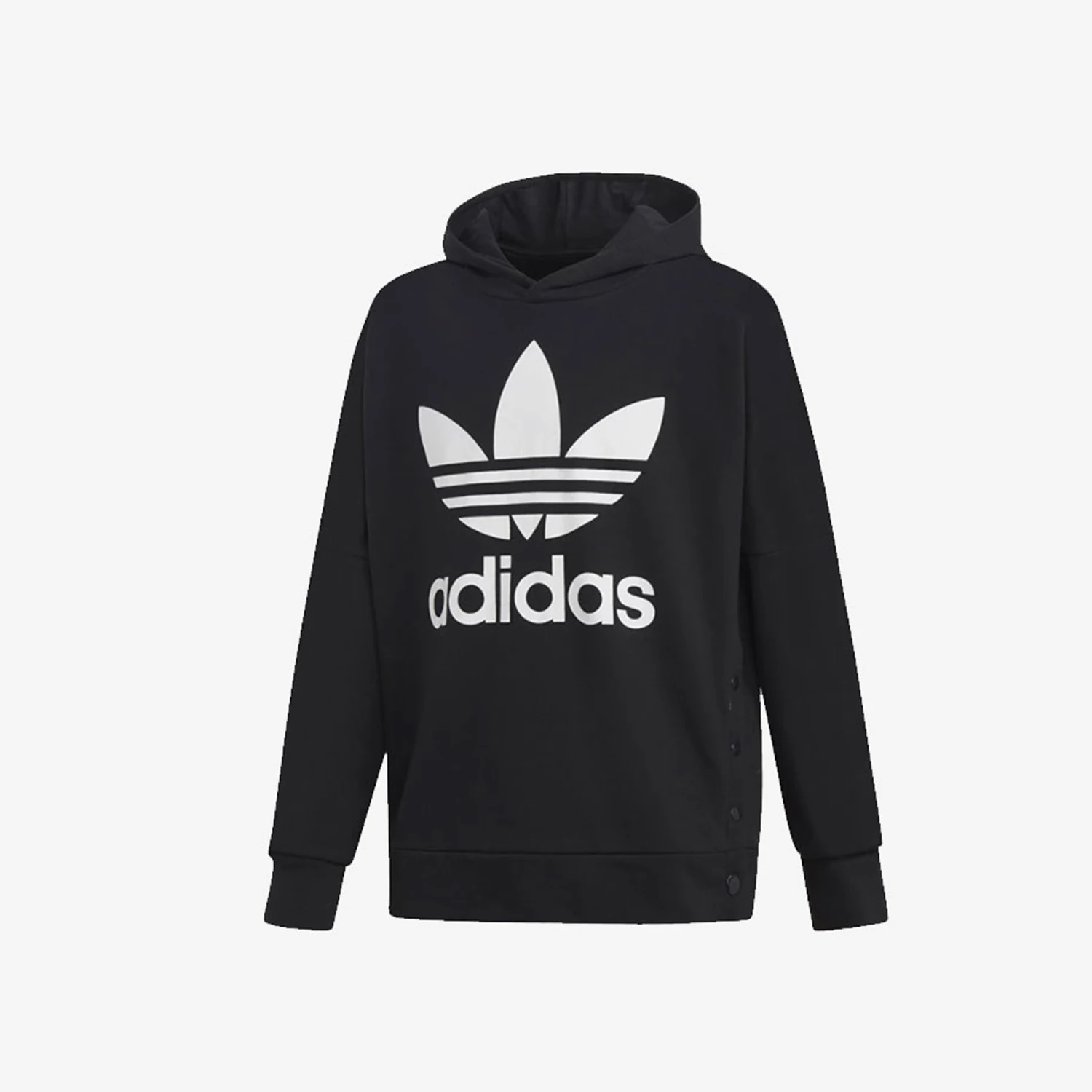 

Теплая толстовка с капюшоном Adidas Authentic Trefoil для детей старшего возраста, трикотажная, повседневная, DH2674