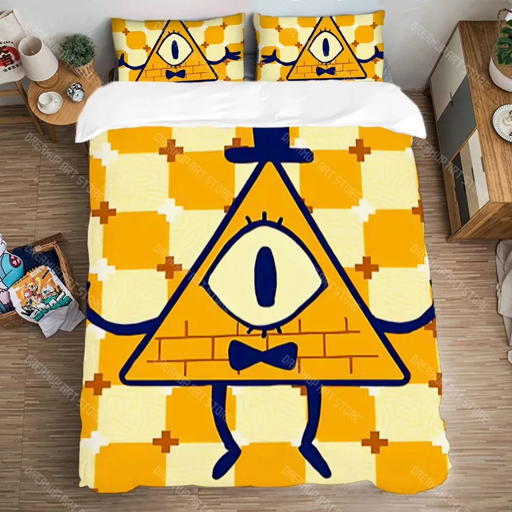 

G-Gravity Falls Queen Bed Comforter Sets Duvet Covers Bedding Decorations Duvet Cover Set Fashion Art Single Double Large Size