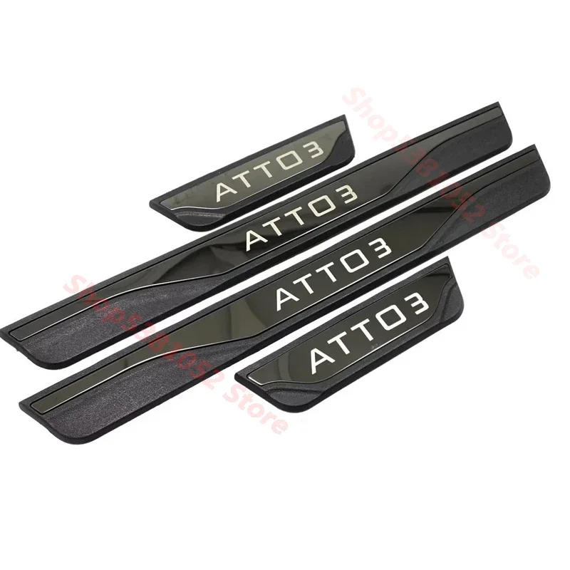 

Stainless Steel Door Sill Kick Protector Guard Scuff Plate Pedal Cover Car Accessories For BYD Yuan Plus Atto 3 2021 2022 2023