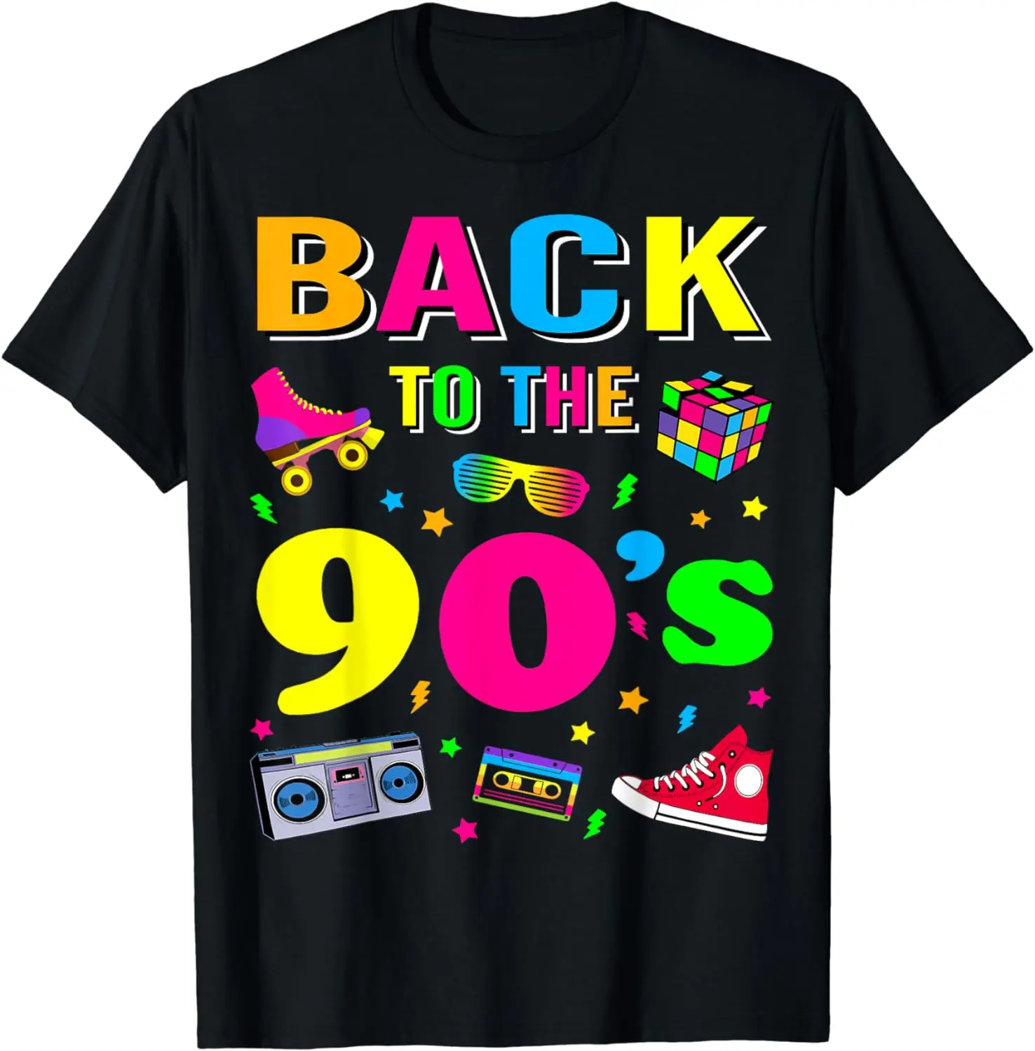 Men's Women's Kids Vintage Retro Back To 90's Graphic Design T-Shirt  Streetwear  Camisetas  Graphic T Shirts