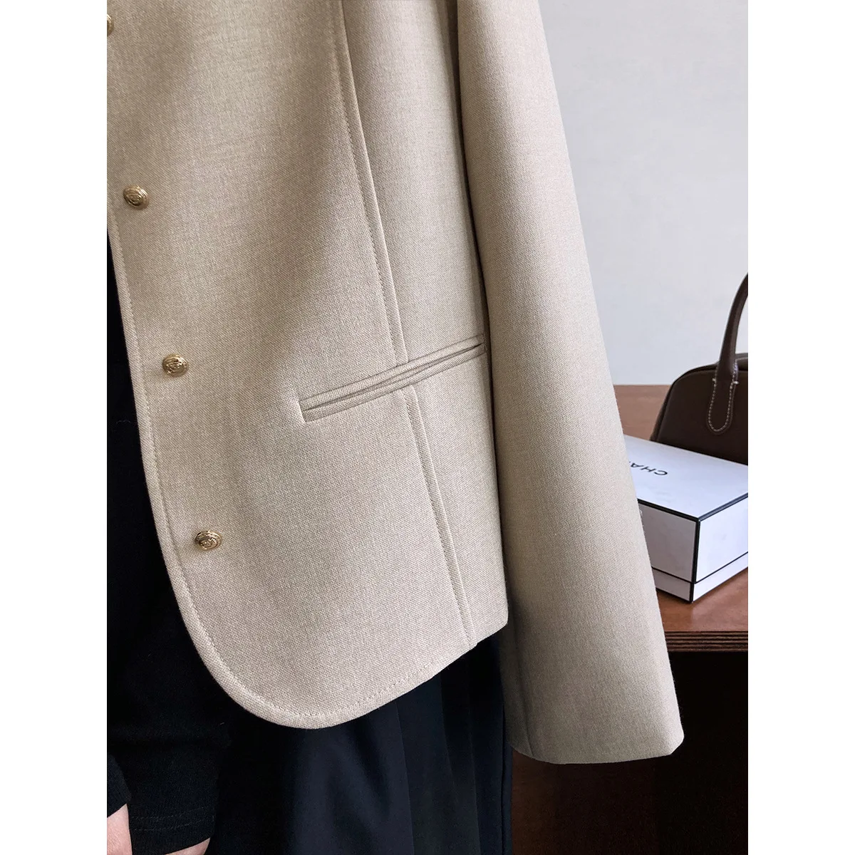 2024 Women Spring Coats Vintage Jacket Coat Feminino Fashion Long Sleeve Tops For Women High Street Blazer Coat Ropa Mujer