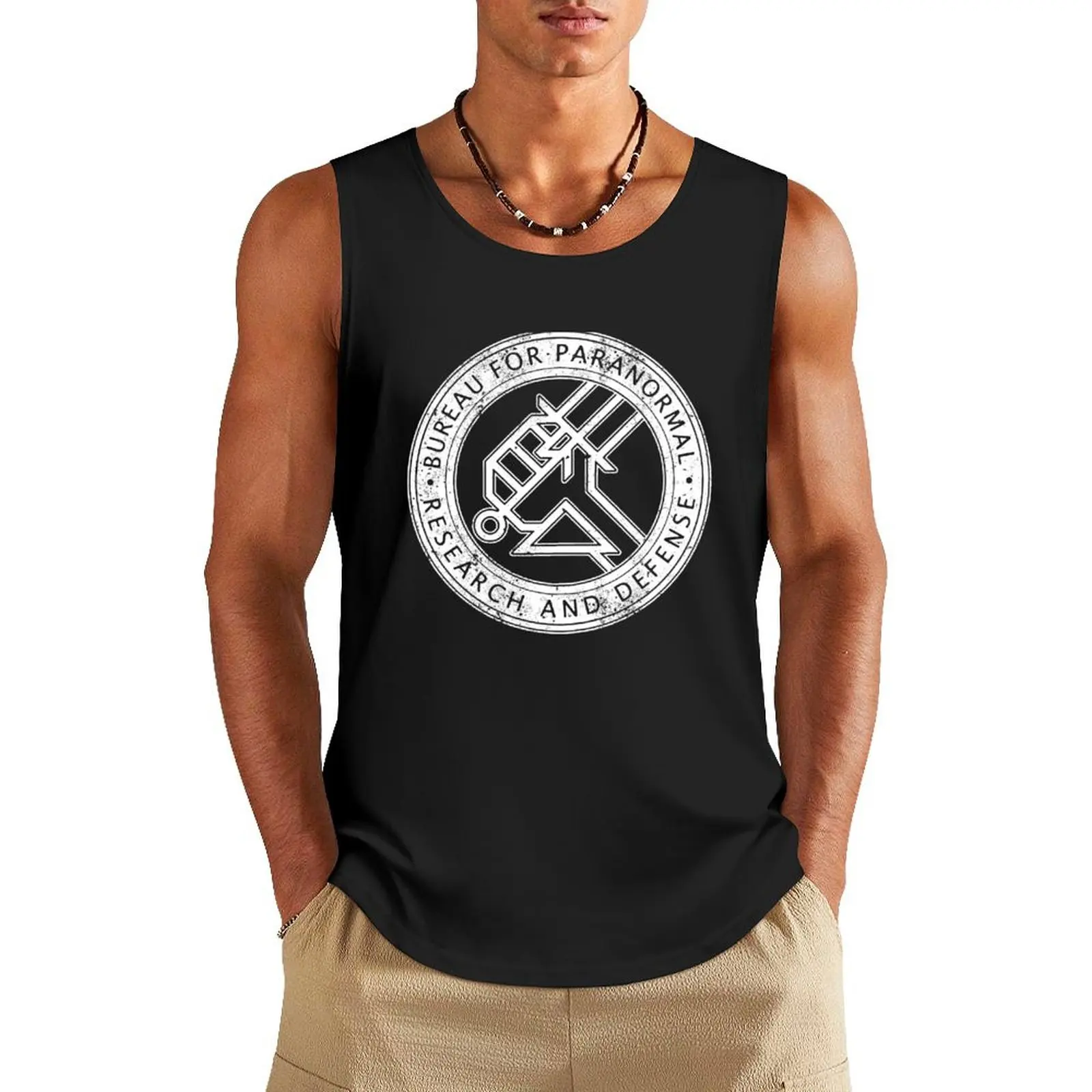 

Hellboy - B.P.R.D. Tank Top Bodybuilding shirt T-shirt for fitness Men's sleeveless Men's singlets