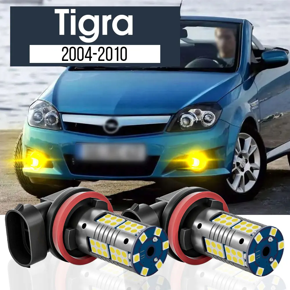 

2pcs LED Fog Light Lamp Blub Canbus Accessories For Opel Tigra 2004-010 2005 2006 2007 2008 2009