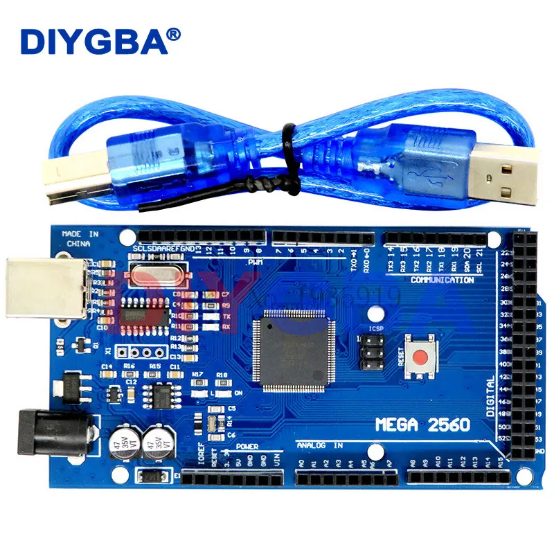 Mega 2560 R3 CH340+1pcs RAMPS 1.4 Controller+5pcs A4988/DRV8825 Stepper Driver Module+1pcs 12864 controller for 3D Printer kit