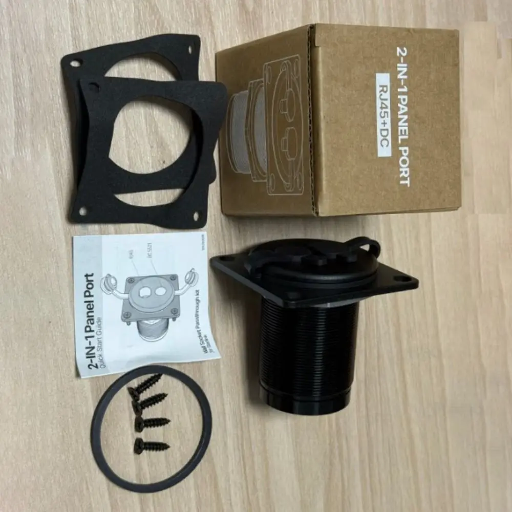 c5521 2-in-1 Universal Port Adapter CAT6 Ethernet IP68 Waterproof Pass Through Wall Stable Connection for Mini/Gen3