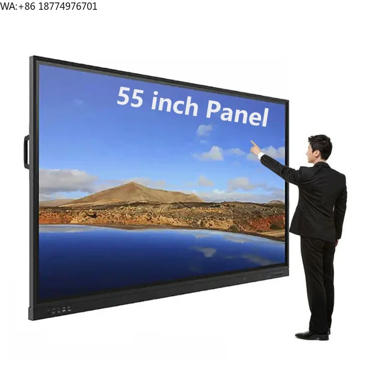 

Интерактивная школьная доска HD 55 дюймов с ЖК-дисплеем, электронная цифровая интерактивная панель для совещаний, умная интерактивная доска