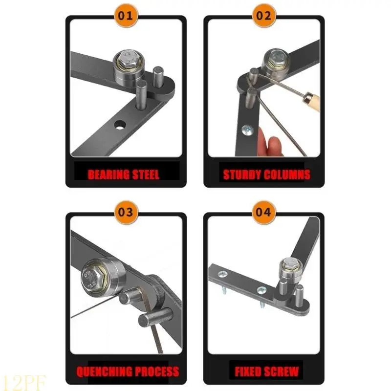 12PF Portable Steel Wire Bending Machine Tool With Durability Bearing Steel Bender