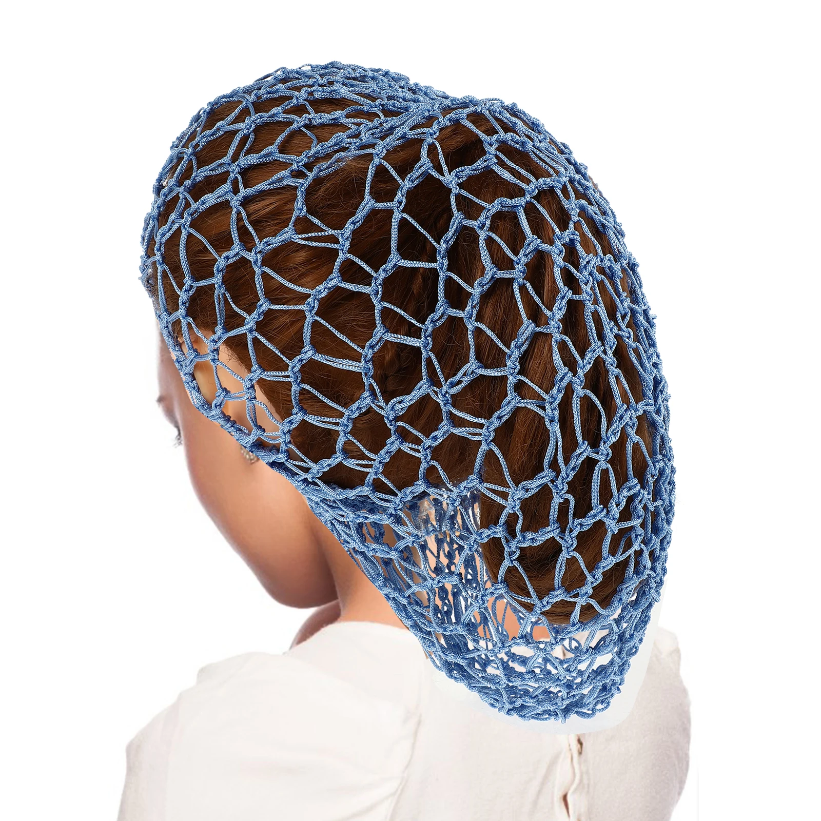 

2 Pcs Mesh Net for Wrapping Hair to Sleep Hairnet Sleeping Crochet Braid Hat Lady Miss