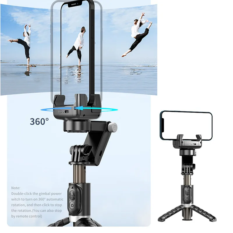 360° Rotation Gimbal Stabilizer Selfie Stick Following Shooting Phone Tripod Gimbal For iPhone Phone Smartphone Live Photography