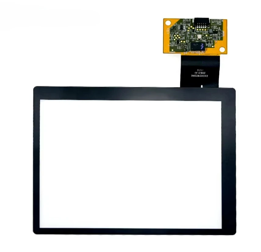 

5.7-Inch industrial capacitive touchscreen panel with 10-point serial interface glass cover