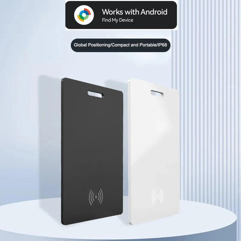 محفظة بطاقة شحن لاسلكية لتحديد المواقع من Google GPS، جهاز رفيع للغاية لمكافحة فقدان المفاتيح التي تعمل بنظام Android ومكتشف الأمتعة ومحدد موقع الحيوانات الأليفة