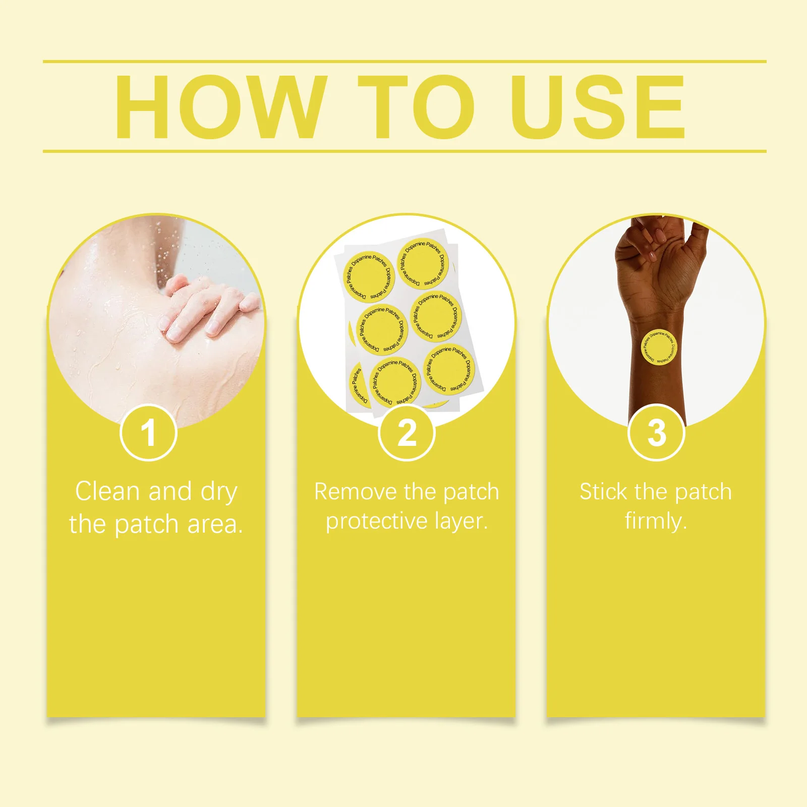 활력 증진 바디 패치 하루 종일 에너지 면역 지원 패치 소화 촉진 및 해독 도파민 바디 케어 웰니스 패치