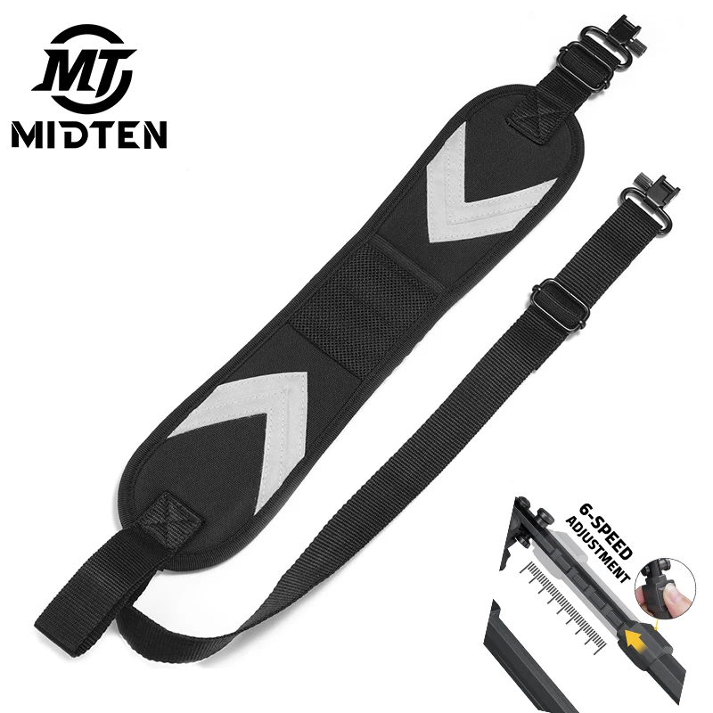 MidTen Two Point Sling Rifle Sling with Spare Pocket and Removable Swivels Attach Directly Sturdy Bipods V11 MLOK