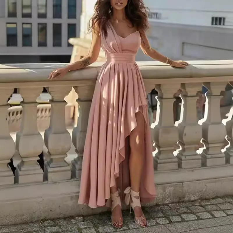 

Women Sexy Evening Dresses Sexy Elegant Red Cocktail Party Chic Gala Graduation Luxury Formal Occasion Bridesmaid Gown Dress