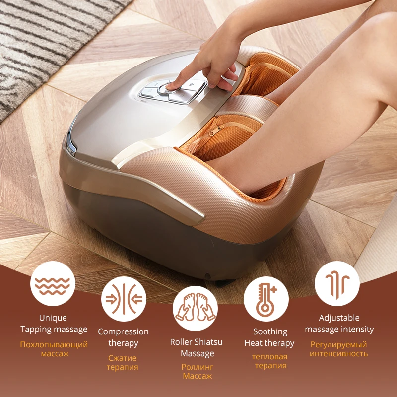 MARESE M7 Plus Electric Foot Massager Machine With Deep Vibration Massage Heated Rolling Kneading Air Compression massage