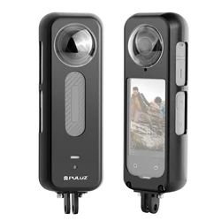 PULUZ Case For Insta360 X4 Aluminum Aloy Protective Cage Rig Housing Frame with Lens Protector