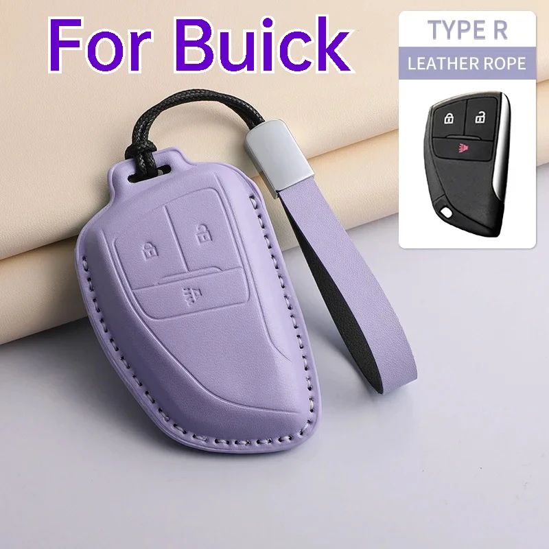 

Чехол для автомобильного ключа из искусственной кожи для Buick Century Gl8 Envision S Plus Avenir Phev Lu Zun, аксессуары для защиты автомобильных ключей с дистанционным управлением