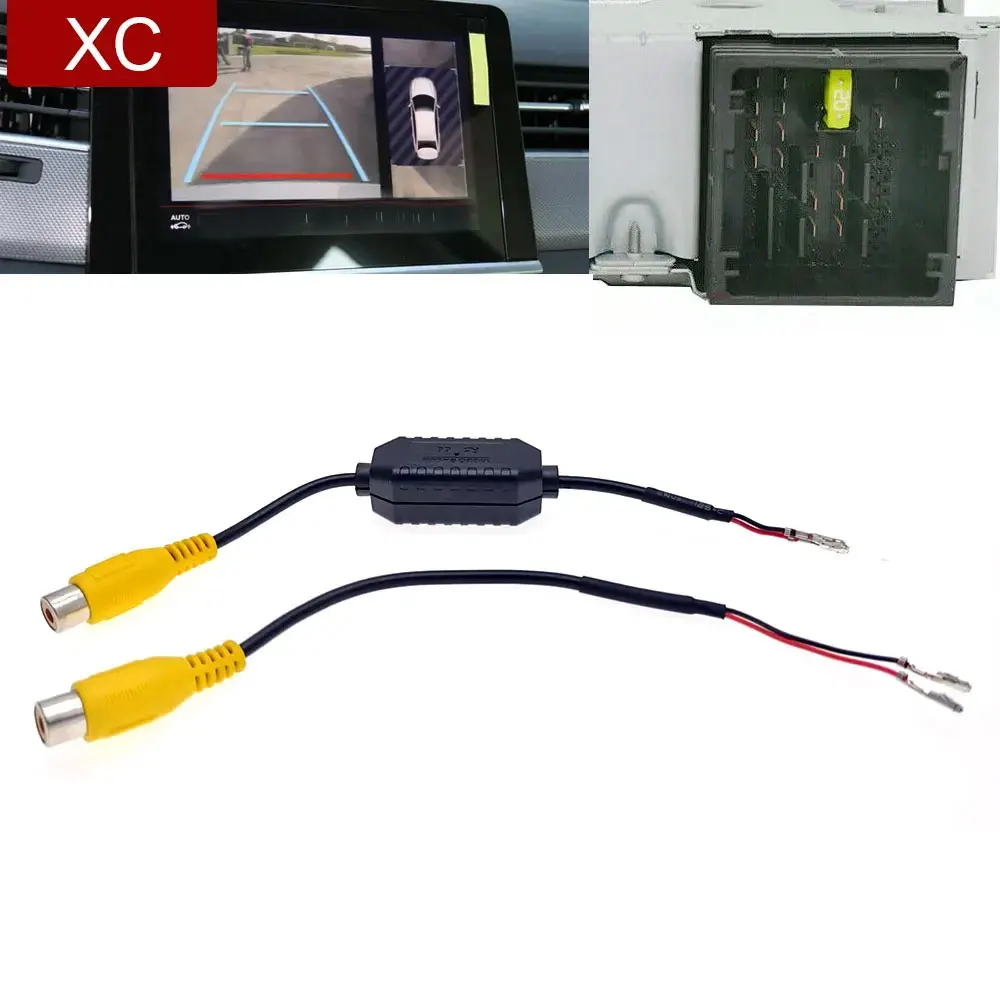 Car Radio Camera Reversing RCA Cable Adapter for Peugeot Citroen 208 2008 3008 5008 C4 C5 Cactus Picasso NAC SMEG