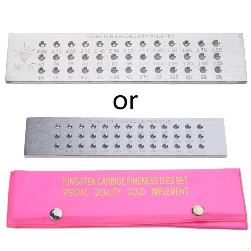 Round Draw Plate for Jewelry Making Round Draw Plate 0.26-2.8mm 39 Hole